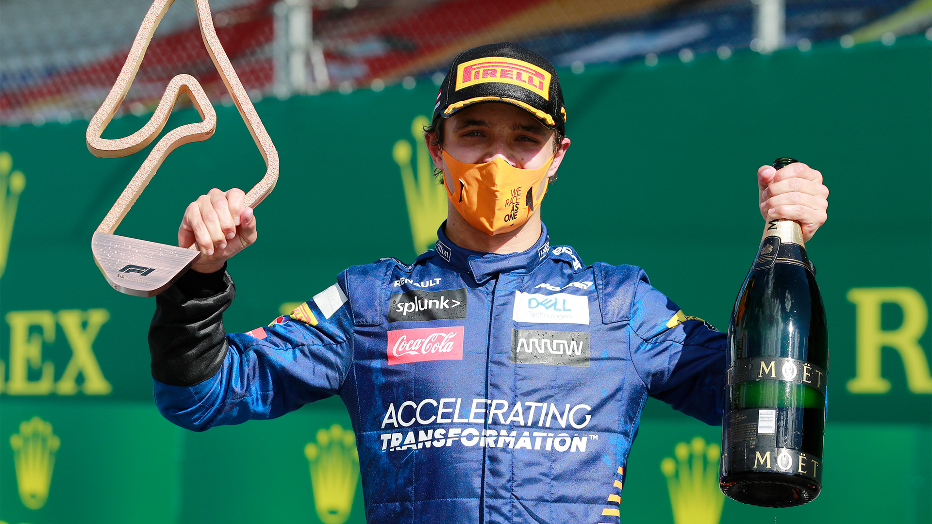 Antonelli y los pilotos más jóvenes en el podio de Formula 1