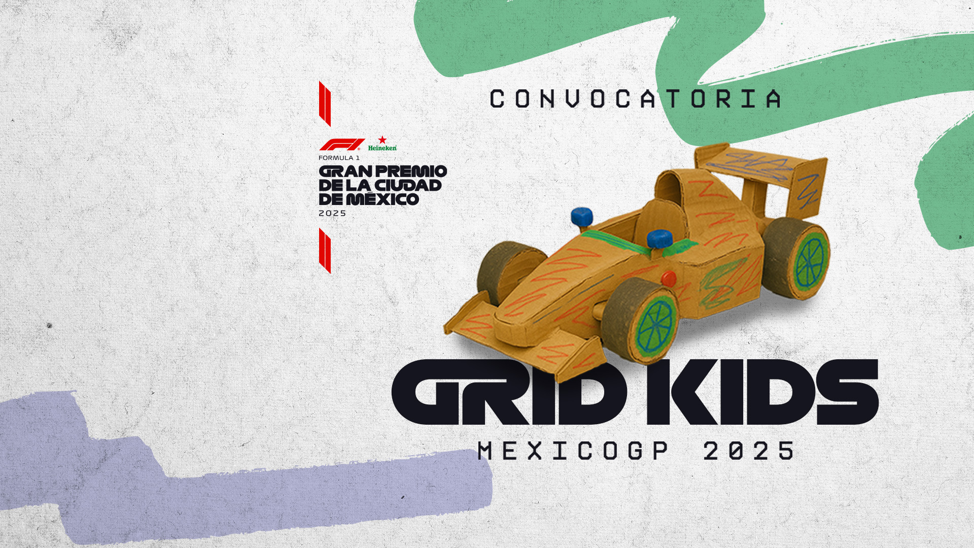 ¡Conviértete en un Grid Kid! Construye tu auto o casco de F1 y vive el México GP 2025 desde la pista