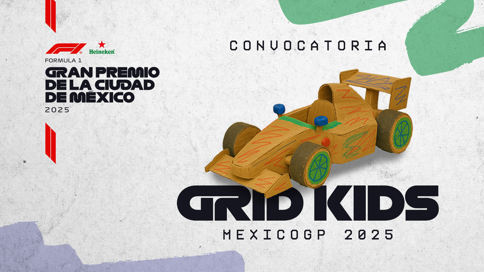 ¡Conviértete en un Grid Kid! Construye tu auto o casco de F1 y vive el México GP 2025 desde la pista