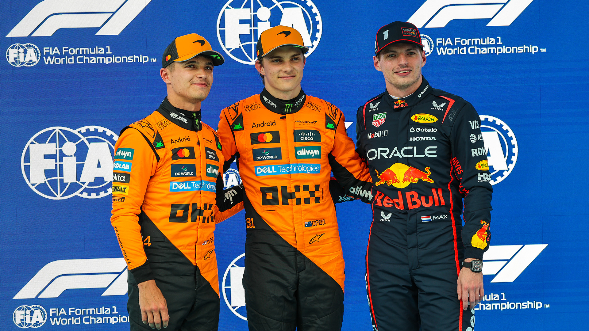 Piastri-Norris-Verstappen, la lucha por el título 2025