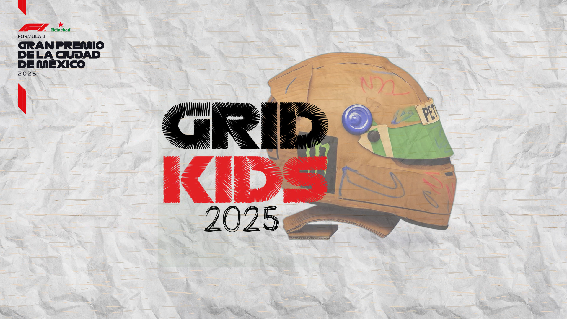 20 niños vivirán el sueño de ser parte de los Grid Kids del México GP 2025