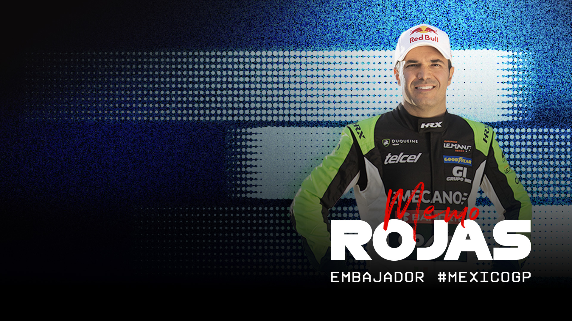 Memo Rojas Jr. es nombrado embajador del México GP 2025