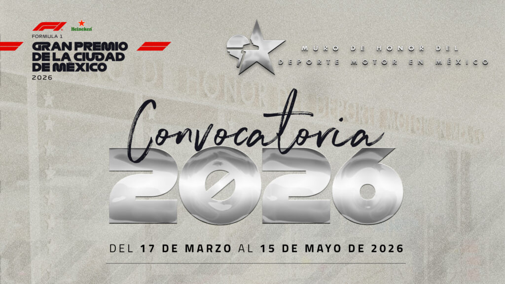 Inician postulaciones para integrar la generación  2026 del Muro de Honor del Deporte Motor en México