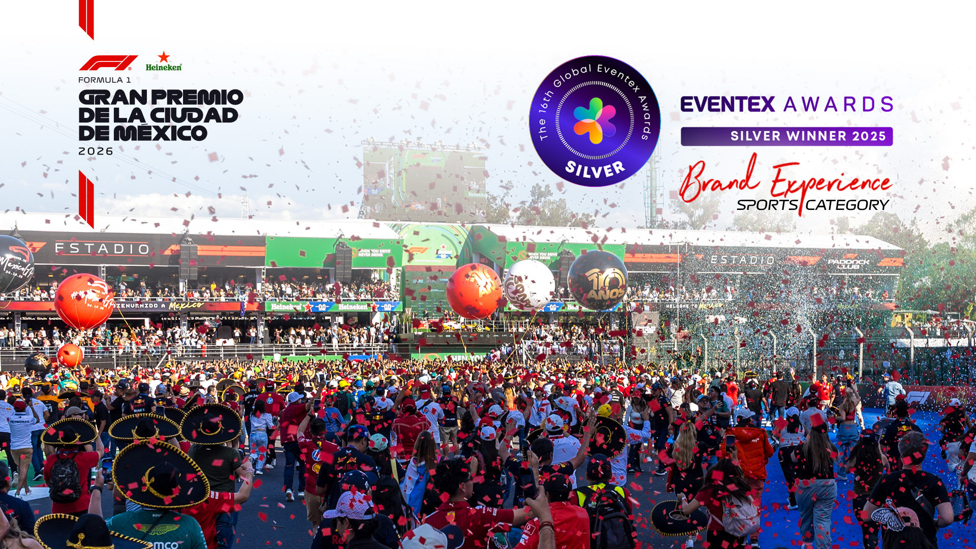 El México GP es reconocido en los Eventex Awards 2026 tras la histórica celebración de su décimo aniversario