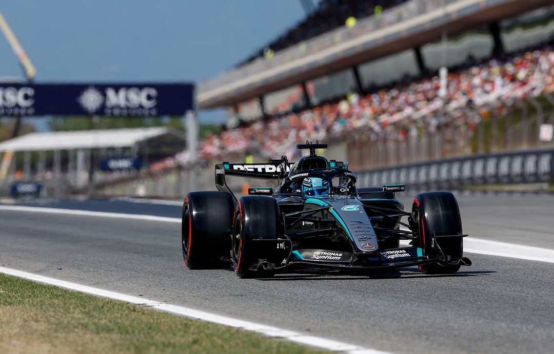 Russell sorprende en Barcelona y se queda con la pole del GP de España