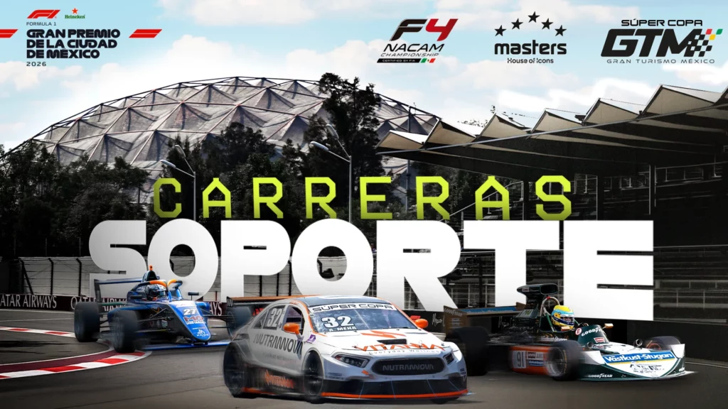 Master Historic Racing, Formula 4 y Súper Copa  regresan al México GP 2026 como carreras de soporte