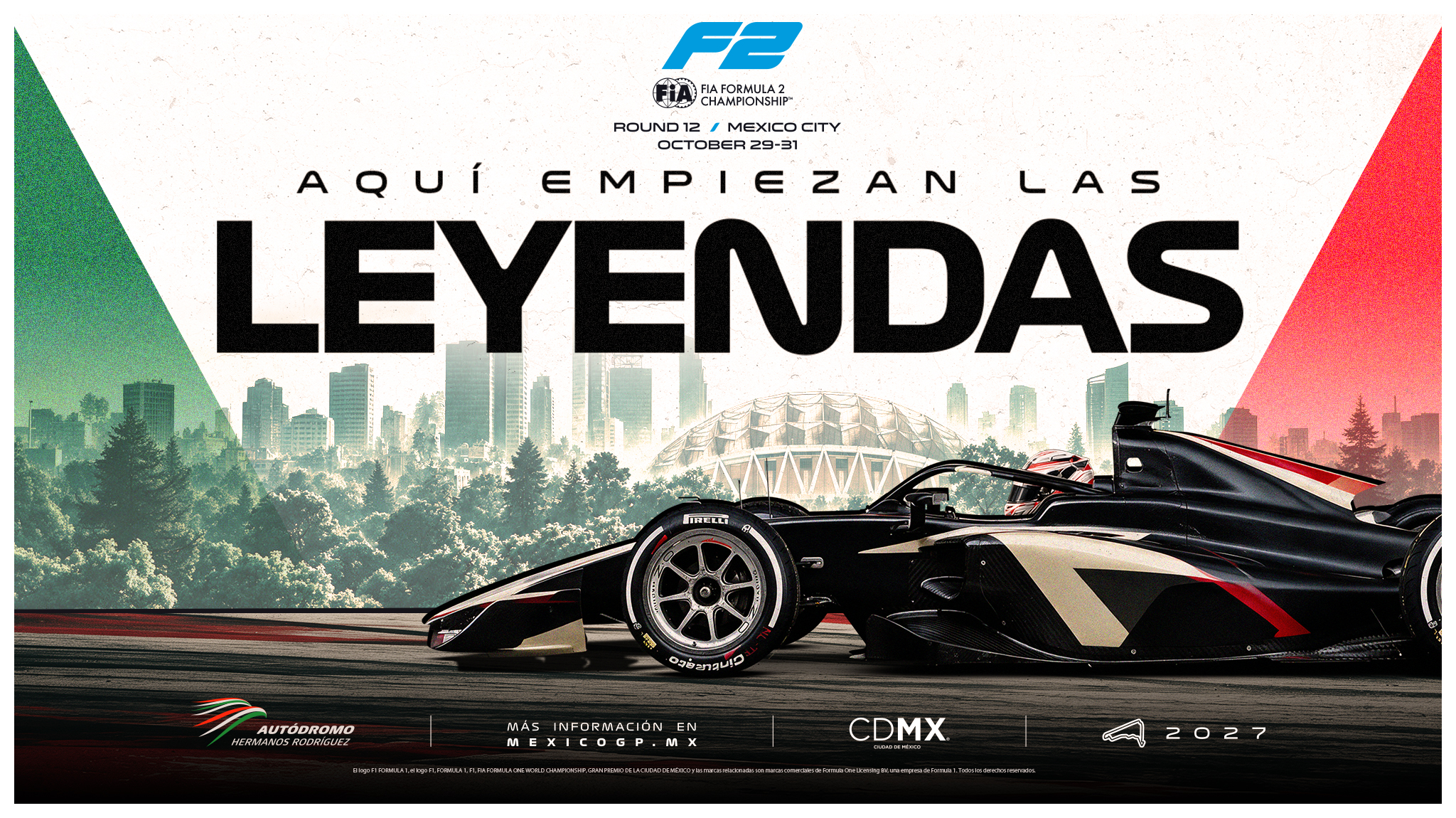 México recibe por primera vez una carrera de  FIA Formula 2 para 2027